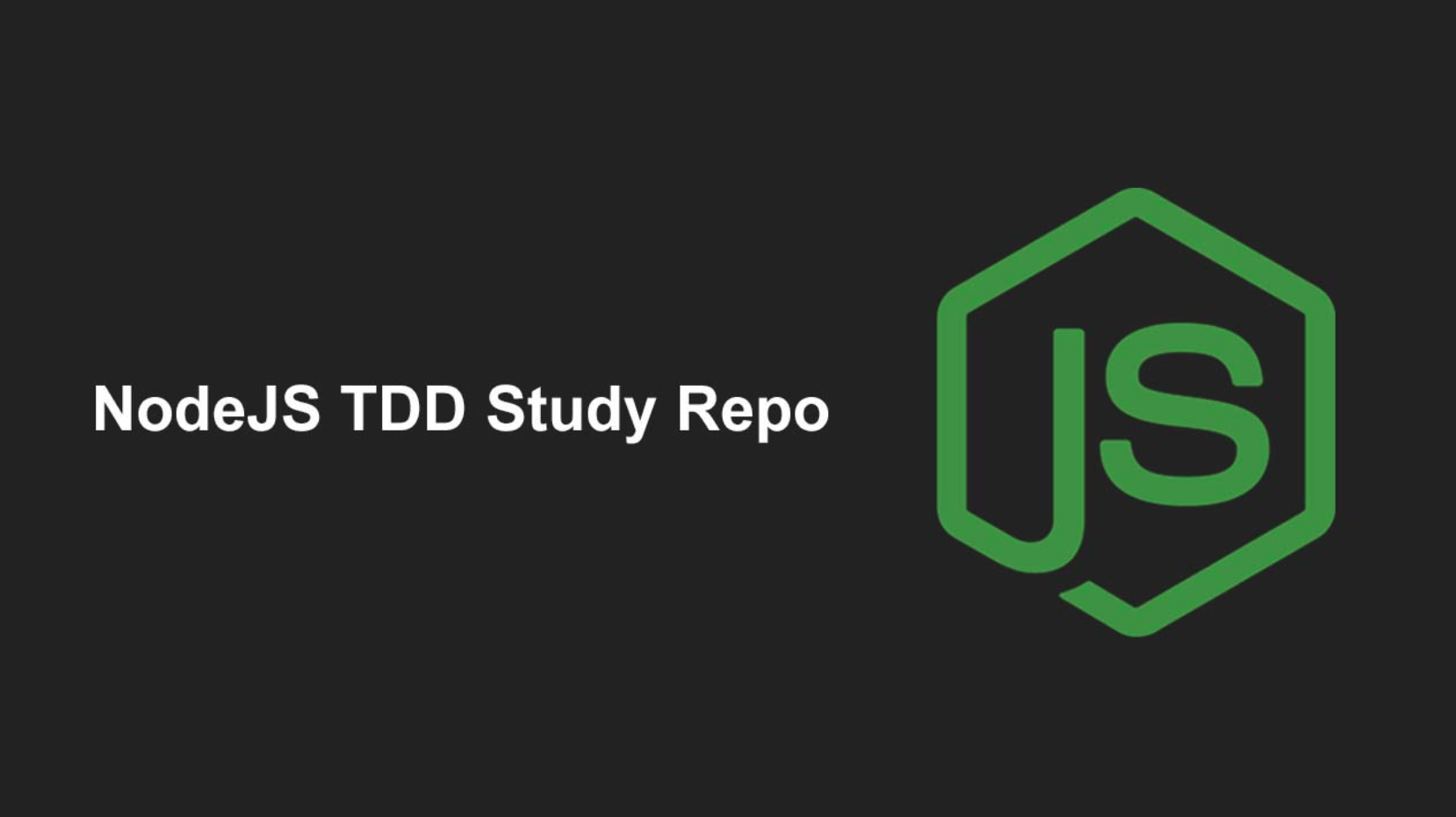 NodeJS TDD방식 서버구축